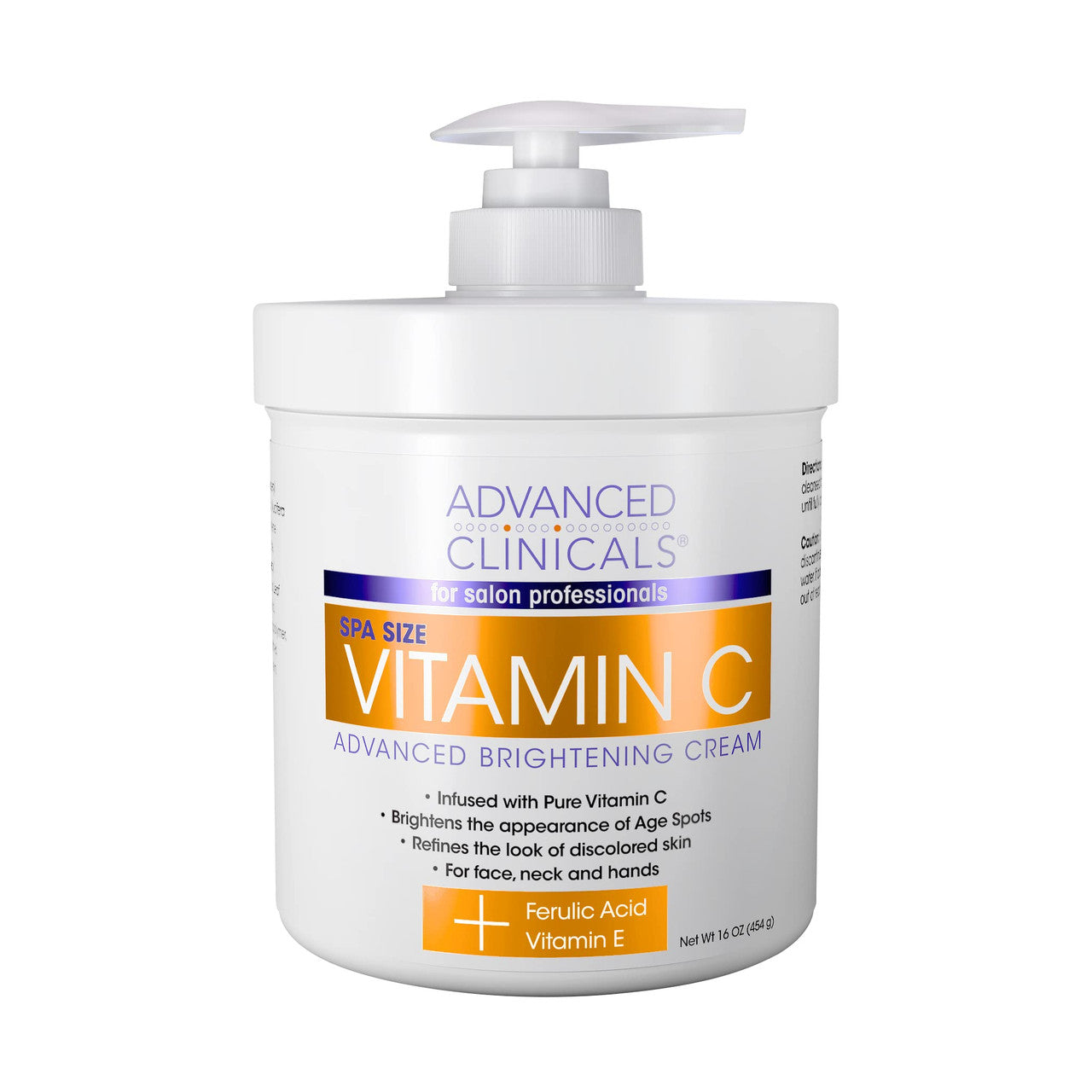 Advanced Clinicals Vitamin C Cream 16 oz