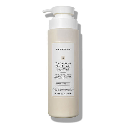 NATURIUM
THE SMOOTHER GLYCOLIC ACID EXFOLIATING BODY WASH